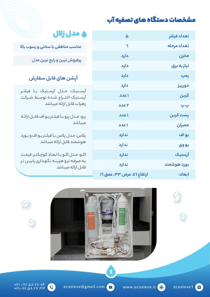 دستگاه تصفیه آب زلال پلاس